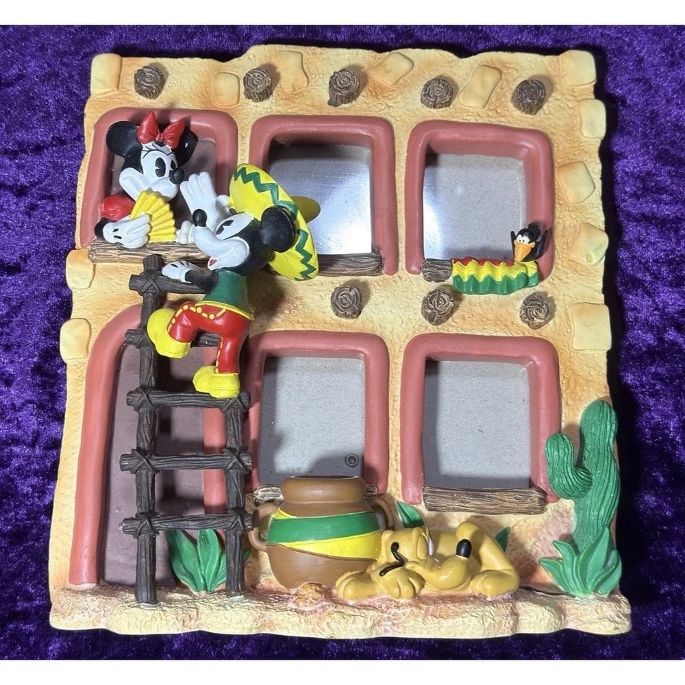 Mickey Mouse 3D Frame Minnie Mouse Mexican Hacienda Pluto Disney Store